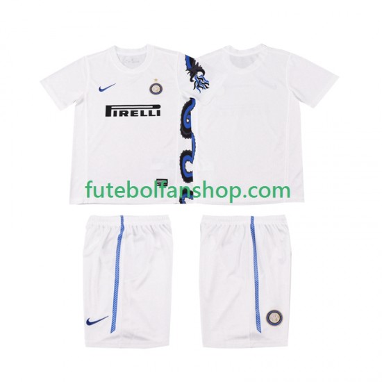 Camisola Alternativo Inter de Milão Retro 2010 2011 Manga Curta ,Criança