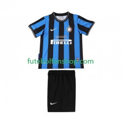 Camisola Principal Inter de Milão Retro 2009 2010 Manga Curta ,Criança