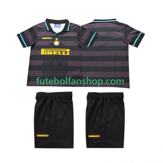 Camisola Alternativa (2ª) Inter de Milão Retro 1997 1998 Manga Curta ,Criança Camisola Alternativa (2ª) Inter de Milão Retro 1997 1998 Manga Curta ,Criança