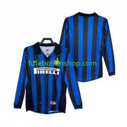 Camisola Principal Inter de Milão Retro 1998 1999 Manga Comprida ,Homem