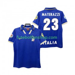 Camisola Principal Seleção Italiana MATERAZZI 23 Retro 1996 Manga Curta ,Homem
