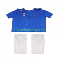 Camisola Principal Seleção Italiana Retro 1994 Manga Curta ,Criança