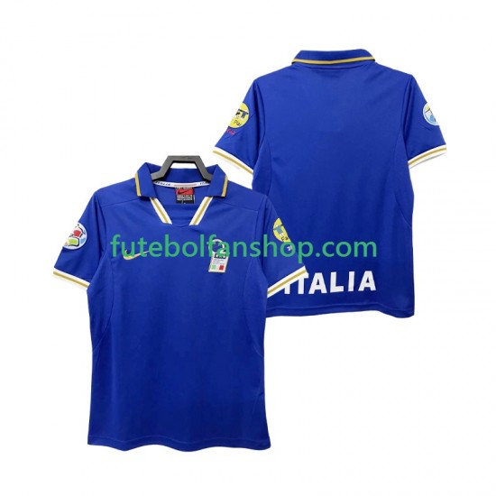 Camisola Principal Seleção Italiana Retro 1996 Manga Curta ,Homem