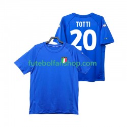 Camisola Principal Seleção Italiana Totti 20 Retro 2000 Manga Curta ,Homem