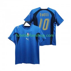 Camisola Principal Seleção Italiana Totti 20 Retro 2006 Manga Curta ,Homem