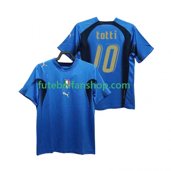 Camisola Principal Seleção Italiana Totti 20 Retro 2006 Manga Curta ,Homem Camisola Principal Seleção Italiana Totti 20 Retro 2006 Manga Curta ,Homem