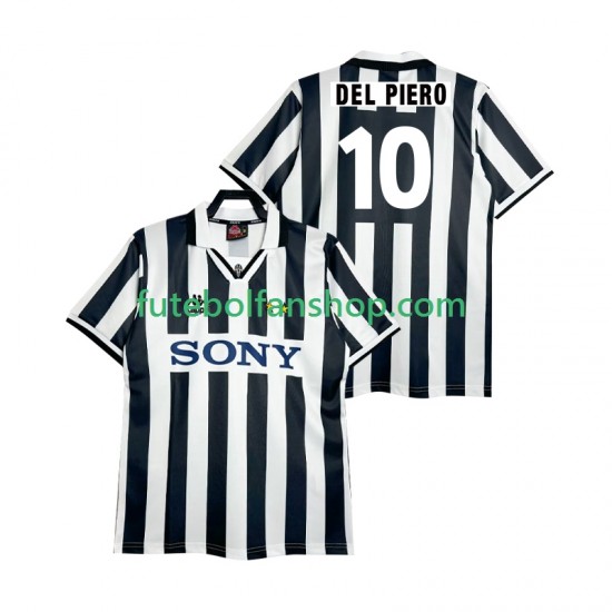 Camisola Principal Juventus DEL PIERO 10 Retro 1995 1996 Manga Curta ,Homem