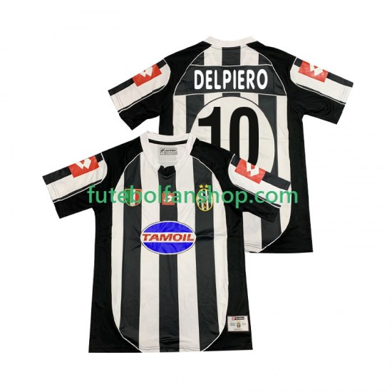 Camisola Principal Juventus DEL PIERO 10 Retro 2002 2003 Manga Curta ,Homem