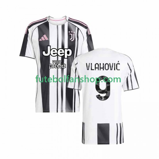 Camisola Principal Juventus Vlahovic 9 Época 2025/2026 Manga Curta ,Homem