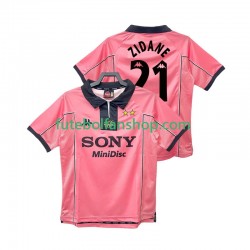 Camisola Alternativo Juventus ZIDANE 21 Retro 1997 1998 Manga Curta ,Homem