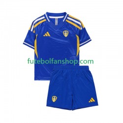 Camisola Alternativo Leeds United Época 2025/2026 Manga Curta ,Criança