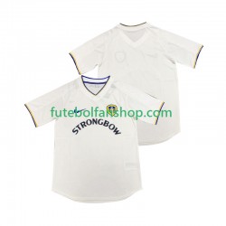 Camisola Principal Leeds United Retro 2000 2001 Manga Curta ,Homem