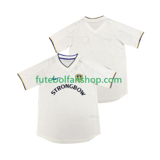 Camisola Principal Leeds United Retro 2000 2001 Manga Curta ,Homem Camisola Principal Leeds United Retro 2000 2001 Manga Curta ,Homem