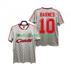 Camisola Alternativo Liverpool BARNES 10 Retro 1989 1991 Manga Curta ,Homem