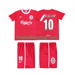 Camisola Principal Liverpool BERGKAMP 10 Retro LWP 1997 1998 Manga Curta ,Criança