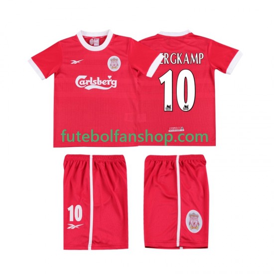 Camisola Principal Liverpool BERGKAMP 10 Retro LWP 1997 1998 Manga Curta ,Criança Camisola Principal Liverpool BERGKAMP 10 Retro LWP 1997 1998 Manga Curta ,Criança