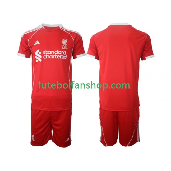 Camisola Principal Liverpool Época 2025/2026 Manga Curta ,Criança Camisola Principal Liverpool Época 2025/2026 Manga Curta ,Criança