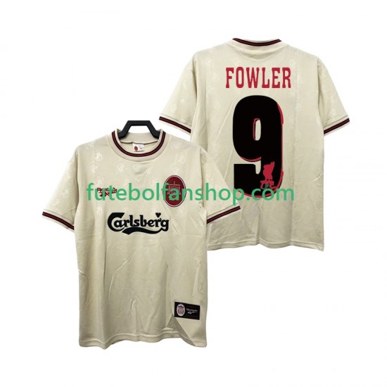 Camisola Alternativo Liverpool FOWLER 9 Retro 1996 1997 Manga Curta ,Homem