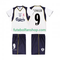 Camisola Alternativo Liverpool FOWLER 9 Retro LWP 2001 2002 Manga Curta ,Homem
