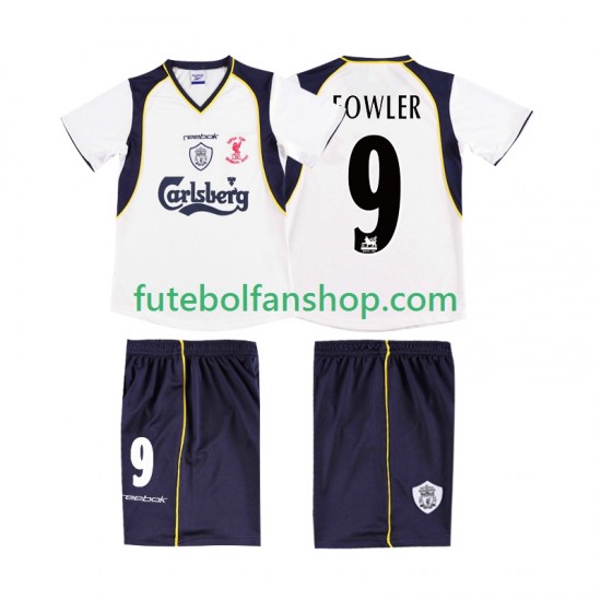 Camisola Alternativo Liverpool FOWLER 9 Retro LWP 2001 2002 Manga Curta ,Homem