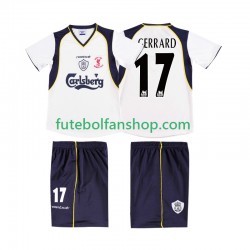 Camisola Alternativo Liverpool GERRARD 17 Retro LWP 2001 2002 Manga Curta ,Homem