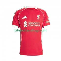 Camisola Principal Liverpool Época 2025/2026 Manga Curta ,Homem