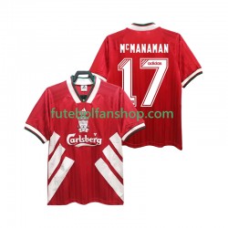 Camisola Principal Liverpool MCMANAMAN 17 Retro 1993 1995 Manga Curta ,Homem
