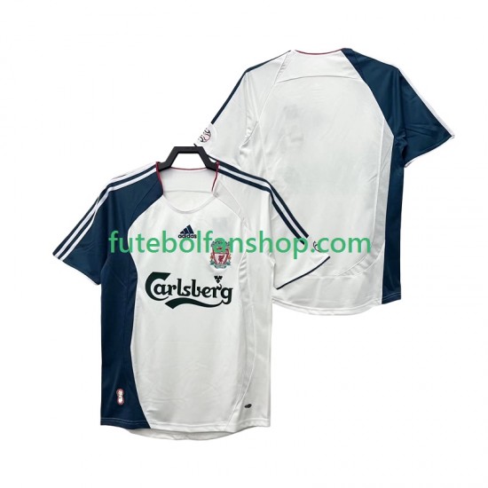 Camisola Alternativo Liverpool Retro 2006 2008 Manga Curta ,Homem
