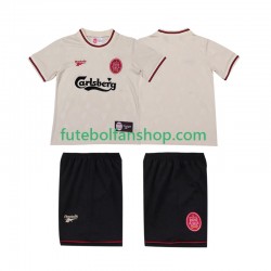 Camisola Alternativo Liverpool Retro LWP 1996 1997 Manga Curta ,Criança