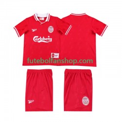 Camisola Principal Liverpool Retro LWP 1996 1997 Manga Curta ,Criança