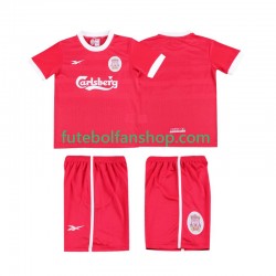 Camisola Principal Liverpool Retro LWP 1997 1998 Manga Curta ,Criança