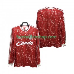 Camisola Principal Liverpool Retro 1989 1991 Manga Comprida ,Homem