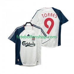 Camisola Alternativo Liverpool Torres 9 Retro 2006 2008 Manga Curta ,Homem
