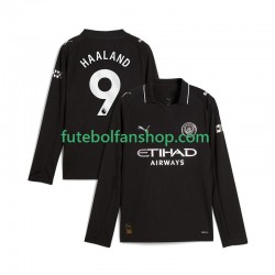 Camisola Alternativo Manchester City Erling Haaland 9 Época 2025/2026 Manga Comprida ,Homem