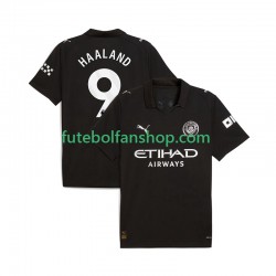 Camisola Alternativo Manchester City Erling Haaland 9 Época 2025/2026 Manga Curta ,Homem