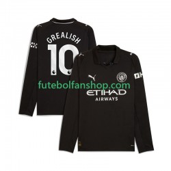 Camisola Alternativo Manchester City Jack Grealish 10 Época 2025/2026 Manga Comprida ,Homem