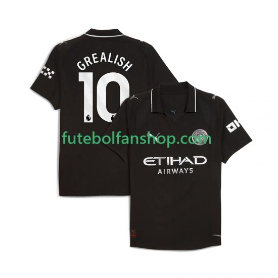 Camisola Alternativo Manchester City Jack Grealish 10 Época 2025/2026 Manga Curta ,Homem Camisola Alternativo Manchester City Jack Grealish 10 Época 2025/2026 Manga Curta ,Homem