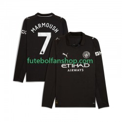 Camisola Alternativo Manchester City Omar Marmoush 7 Época 2025/2026 Manga Comprida ,Homem
