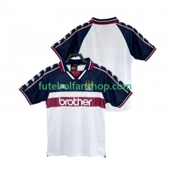 Camisola Alternativo Manchester City Retro 1997 1998 Manga Curta ,Homem