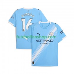 Camisola Principal Manchester City Rodrigo Hernandez 16 Época 2025/2026 Manga Curta ,Homem
