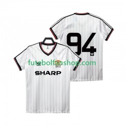 Camisola Alternativo Manchester United 94 Retro 1983 1984 Manga Curta ,Homem