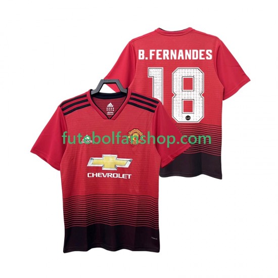 Camisola Principal Manchester United B.FERNANDES 18 Retro 2018 2019 Manga Curta ,Homem Camisola Principal Manchester United B.FERNANDES 18 Retro 2018 2019 Manga Curta ,Homem