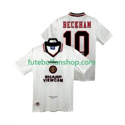 Camisola Alternativo Manchester United BECKEHAM 10 Retro 1996 1997 Manga Curta ,Homem