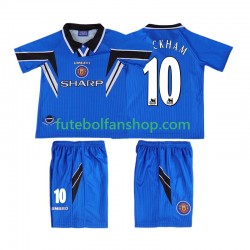 Camisola Alternativa (2ª) Manchester United BECKHAM 10 Retro 1996 1998 Manga Curta ,Criança