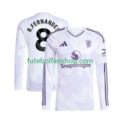Camisola Alternativo Manchester United Bruno Fernandes 8 Época 2025/2026 Manga Comprida ,Homem