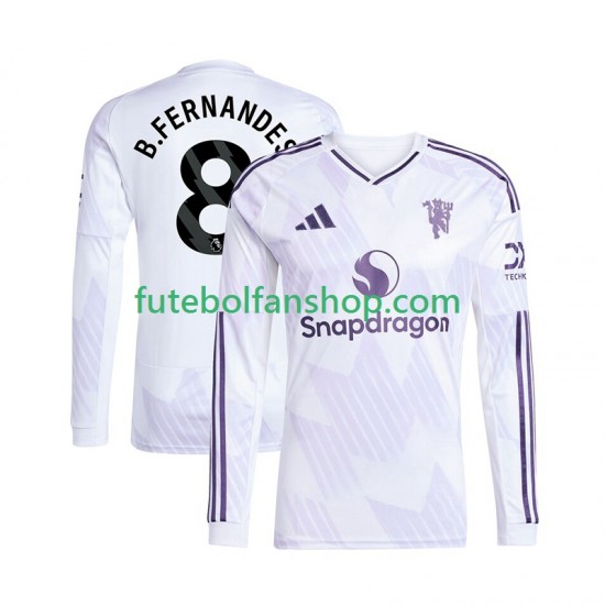 Camisola Alternativo Manchester United Bruno Fernandes 8 Época 2025/2026 Manga Comprida ,Homem