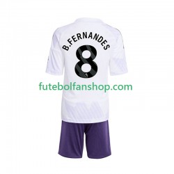 Camisola Alternativo Manchester United Bruno Fernandes 8 Época 2025/2026 Manga Curta ,Criança