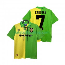 Camisola Alternativo Manchester United CANTONA 7 Retro 1992 1994 Manga Curta ,Homem