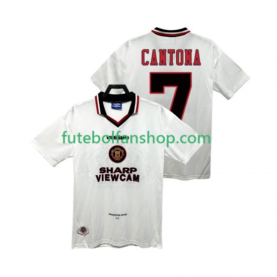 Camisola Alternativo Manchester United CANTONA 7 Retro 1996 1997 Manga Curta ,Homem