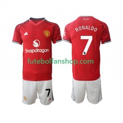 Camisola Principal Manchester United Cristiano Ronaldo 7 Época 2025/2026 Manga Curta ,Criança
